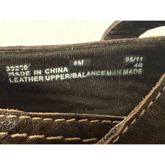 Clark Brown Mary Jane Shoes, Size 6 - Picture 7 of 7